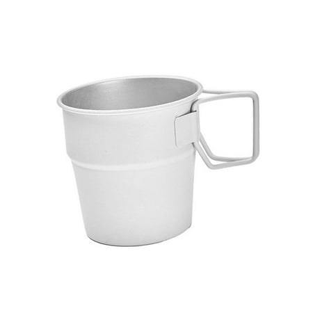 

Stainless Steel Cups Stackable Pint Cups Water Tumbler 300ml Capacity Portable Tea Cup Reusable for Camping Outdoor Parties Sports Women Men White