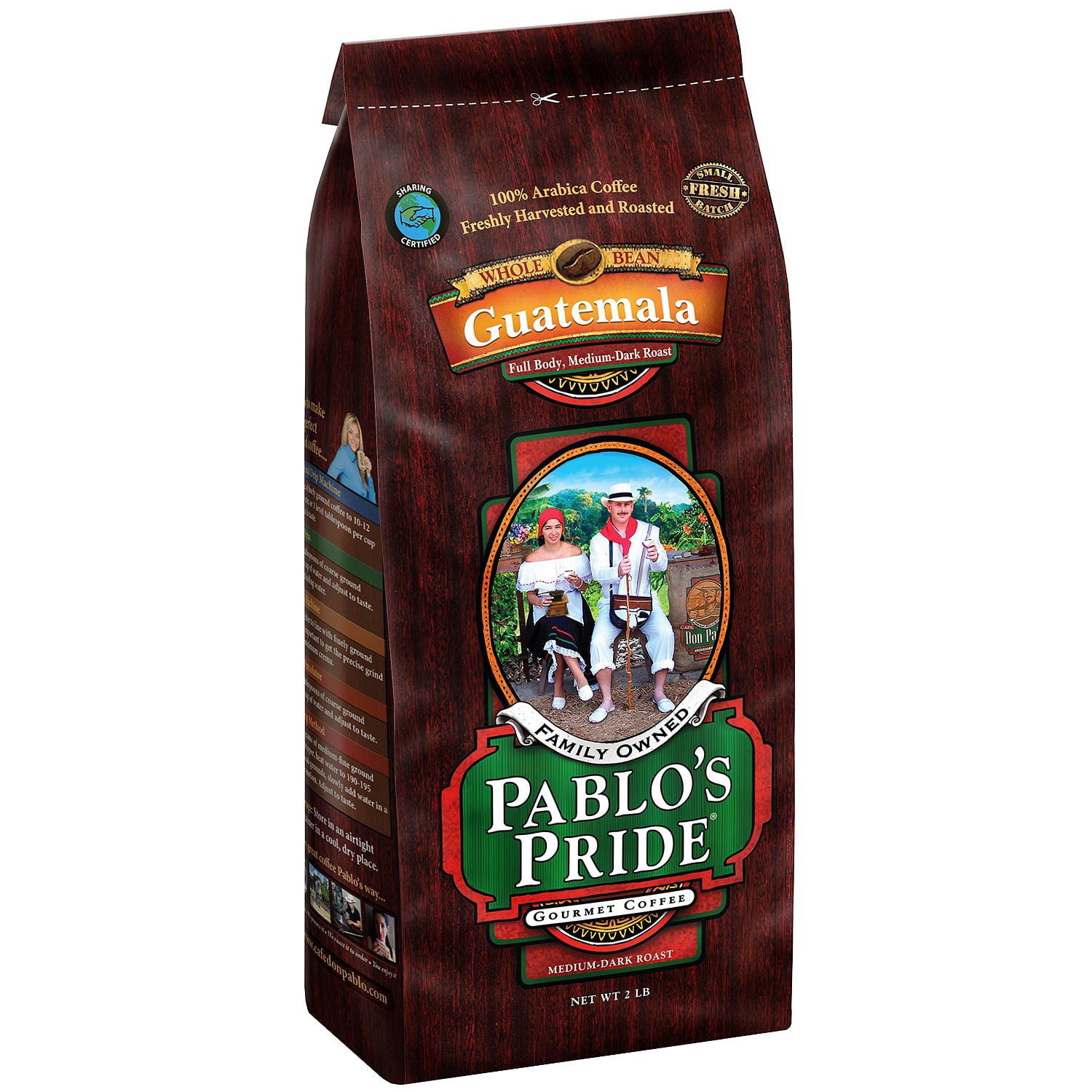 Pablo's Pride Gourmet Coffee, Whole Bean, Guatemala (2 lb.) by