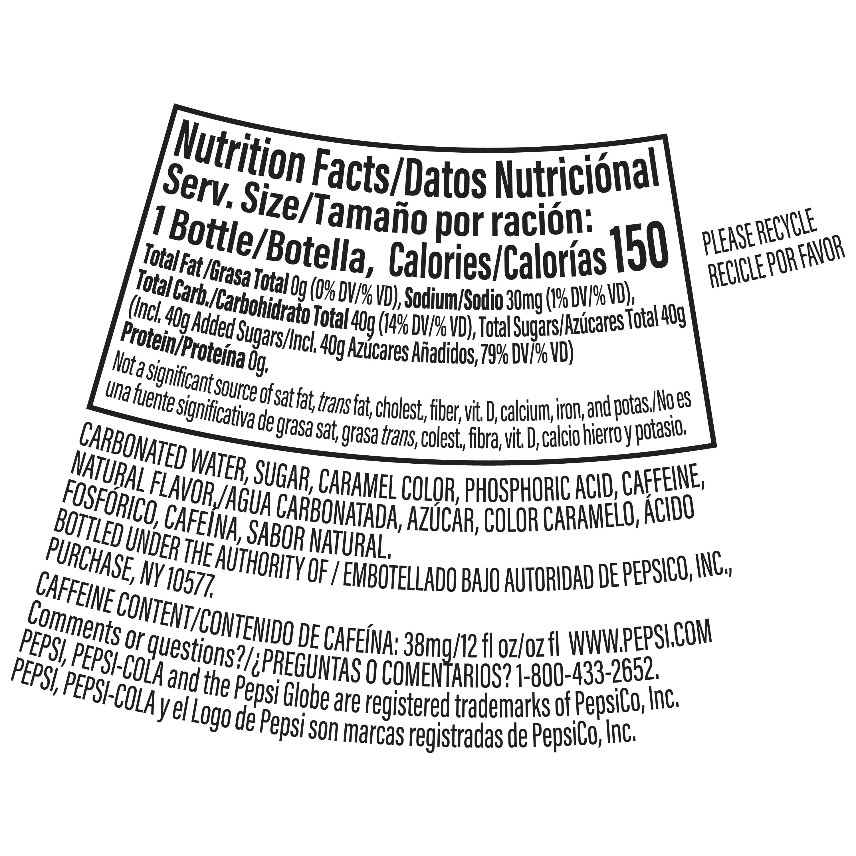 Pepsi Real Sugar, 12 fl oz, 1 Count Glass Bottle