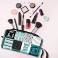 thumbnail image 4 of Bolsa de maquillaje de regalo morada con forma de triatlón, bolsa grande para cosméticos, bolsas de artículos de tocador para hombres y mujeres, organizador de accesorios, 4 of 4