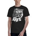 thumbnail image 4 of Share The Love T Shirt for Men Women, 3D Print T-Shirts, Casual Short Sleeve Tee, Crew Neck, 4 of 9