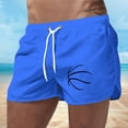 thumbnail image 2 of Mens Beach Shorts Men Swim Trunks Pants Sports Swim Pants Breathable Quick Drying Shorts Sport Shorts Men Blue XL, 2 of 4