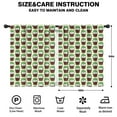 thumbnail image 2 of Blackout Kids Curtains,Green Hedgehog Pattern Childrens Insulated Curtains Set Of 2,Bedroom Essentials,Toddler Room Decor 42"x54"(106x137cm), 2 of 4