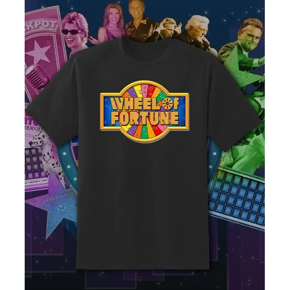VINTAGE Wheel Of Fortune TV Show Logo shirt 6 Sizes Youth Med- Adult 6XL! Fast Ship!