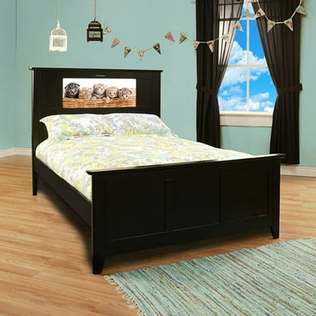 LightHeaded Beds Shaker Full Bed Black Walmart