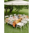 thumbnail image 3 of Outdoor Tablecloth with Umbrella Hole and Zipper, Pumpkin Fall Rectangle Table Cloth 52x70 Inch Waterproof Tablecloth, Thanksgiving Maple Leaves Wood Autumn Picnic Table Cover for Patio Camping, 3 of 7