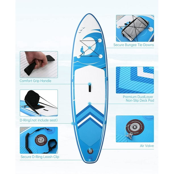 SUPボード Bifanuo 10'x31''x6'' Inflatable Stand Up Paddle Board with