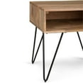 thumbnail image 2 of Hunter SOLID MANGO WOOD Metal 22 " W Square Industrial End Side Table in Natural, 2 of 8