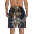 thumbnail image 3 of Bixox Men's Watercolor Snake Skin printing Casual Classic Fit Short Summer Beach Shorts, 3 of 6