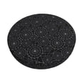 thumbnail image 1 of Balery Spider Web Black Fundas de asiento para taburete de bar redondo de tela de terciopelo ajustables que protegen de arañazos y manchas para sillas de 14 a 17 pulgadas.-13 inch, 1 of 7