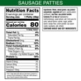 thumbnail image 6 of MorningStar Farms Veggie Breakfast Original Plant Based Sausage Patties, Vegan Meat, 8 oz, 6 Count Bag, 6 of 8