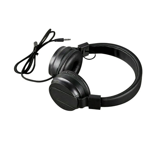 Bearachild Auriculares con cable Net Bar Over Ear Auriculares Estéreo Sonido Ajustable Gaming Cables de audio/vídeo Negro