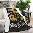 thumbnail image 2 of Plush Sunflower Blanket: A Warm, Soft 50x60in Throw Blanket Perfect for Bed, Sofa, Office Lovely Couch Blanket Gift for Women Child, 2 of 5