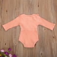 thumbnail image 6 of Douhoow Infant Girl Autumn Jumpsuit Solid Color Long Sleeve Ruffle Romper, 6 of 7