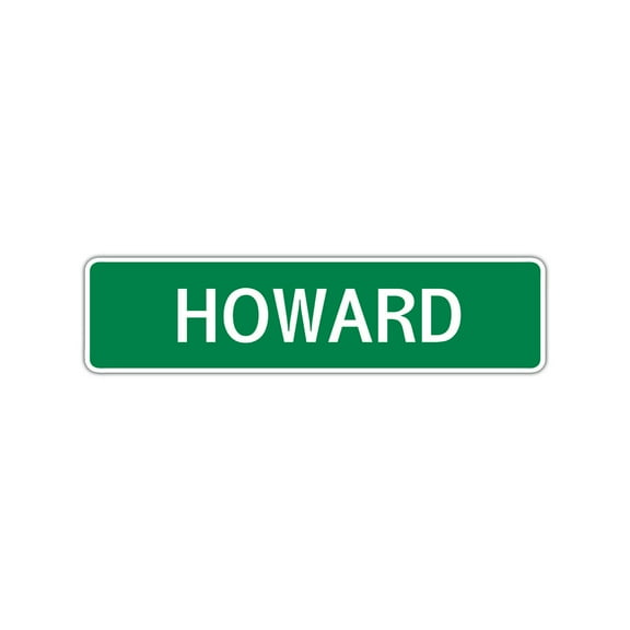 Howard Boys Children Name Letter Printed Plaque Decoration Label Indoor Outdoor Unique Wall Novelty Aluminum Metal Sign 4"x13.5"