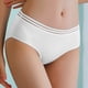 thumbnail image 2 of Gibobby Pantaletas Invisibles para mujer Ropa interior para mujeres europeas, versión para estudiantes, pantalones sexis bonitos de talla grande para mujer(Blanco,M), 2 of 4