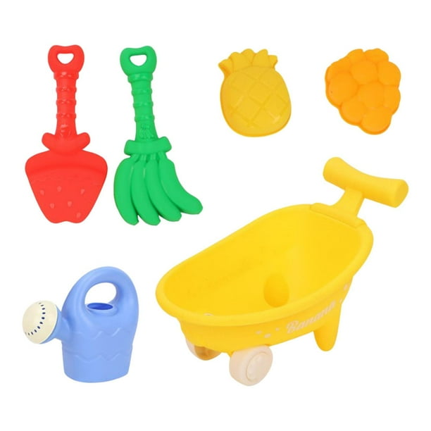 Juguetes de arena de playa para niños, juego de simulación, juego de construcción de castillos de arena ligeros, juguete de playa para parque, jardín, playa, de 3 a 10 años Amarillo