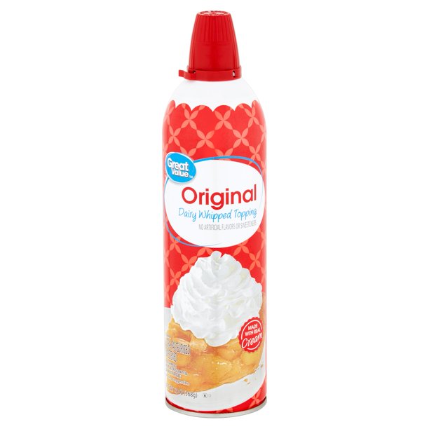 Great Value Original Dairy Whipped Topping, 13 oz