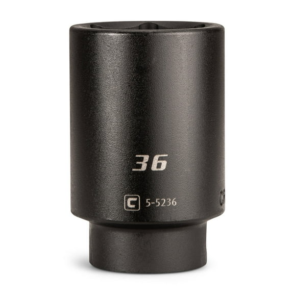 Capri Tools 36 mm Deep Impact Socket, 1/2-Inch Drive, 6-Point, Metric