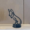 thumbnail image 3 of Adorno de estatua de perros abstractos, figuras coleccionables de diseño simple y moderno, hecho de escultura de metal, decoración de gabinete para el mi Baoblaze Estatuilla de animales, 3 of 8