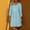 Light Blue, variant on BLTIBY Womens Casual Dress Summer V Neck Drawstring Solid Color 3/4 Sleeve Dress Fashion Comfortable Loose Tunic Dresses Green XXL