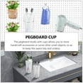 Axio 5 Sets Pegboard Cups with Hooks Pegboard Bins with Rings Pegboard