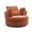 Orange Red, variant on Muumblus Large Swivel Chair, Modern Oversize Lounge Accent Barrel Chair Comfy Round Reading Armchair for Living Room, Orange Red