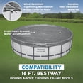 thumbnail image 4 of Bestway Round Premium Pool Cover for 16' Above Ground Pools, 4 of 10
