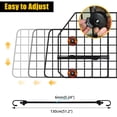 thumbnail image 4 of Gtongoko Barreras para perros para SUV, vehículos, coches, camiones, malla de alambre ajustable y resistente, barreras para SUV para mascotas, ajuste universal, accesorios para coche, viajes de seguri, 4 of 5
