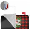 thumbnail image 6 of Merry Christmas Mailbox Covers Magnetic Standard Size 18 X 21 Winter Xmas Wreath Red Buffalo Plaid Mailbox Cover Holiday Decorations Mailbox Wrap Post Letter Box Cover Decor for Home Outdoor Garden, 6 of 6