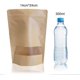 thumbnail image 4 of 30 Pieces Kraft Paper Bags, Transparent Window Kraft Paper Bags, Zipper Reusable Kraft Paper Bags (14 * 24cm), 4 of 5