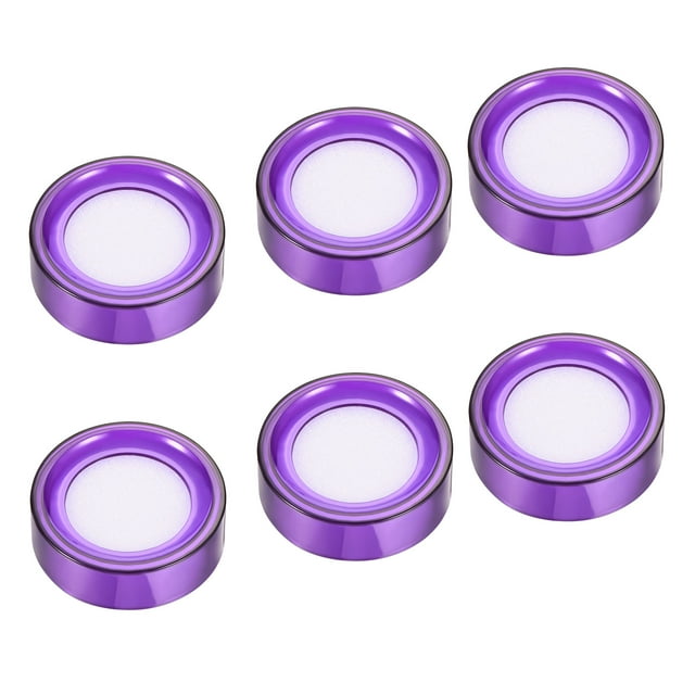 Unique Bargains 2.7 Inch Dia Finger Wet Sponge for Bank Counting Purple 6 Pack