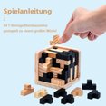 thumbnail image 1 of ZheElen Luban Lock Inter Toy Fun And Educational 3D Cube For All Ages 3D Wooden Cube Puzzles, 1 of 6