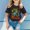 Noir, variante sur Hauts pour Filles Adolescentes T-Shirts à Manches Courtes pour Enfants 100 Jours d'École T-Shirt Imprimé pour Jeunes Fashionistas Vêtements Élégants pour Enfants pour Usage Quotidien