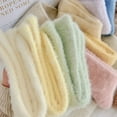thumbnail image 5 of Cute Mink Velvet Socks For Women Girls Autumn And Winter Elastic Thicken Thermal Coral Velvet Sleep Plush Floor Plush Socks, 5 of 10