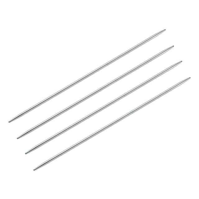 Unique Bargains 2 Pairs 4.4mm Double Pointed Knitting Sweater Needle Set, 9.84 Inches Length