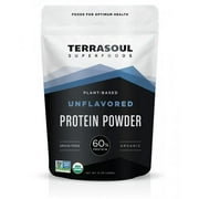 Terrasoul Superfoods Organic Vegan Protein Powder, Unflavored, 12.0 Oz