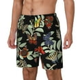 thumbnail image 2 of Haiem Multicolored Butterflies Mens Swim Trunks with Compression Liner 2 in 1 Swimming Shorts Stretch Swimwear Quick Dry,Board Shorts-3X-Large, 2 of 9