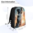 thumbnail image 4 of Disketp Cloud Border Collie Mochila Unisex de Apertura Lateral Completa, Mochila para Laptop para Escuela, Trabajo y Viajes, 4 of 8