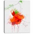 thumbnail image 2 of Illustration Aquarelle Rose Rouge - Impression sur Toile Florale, 2 of 3
