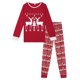thumbnail image 2 of INSPIRAR CHIC Camiseta de manga larga con estampado de ciervo navideño con pantalones, pijamas de lounge, conjuntos de pijamas familiares ["Hombres"] XL Rojo, 2 of 4