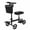 Black knee bike, variant on QEASET Blue Upright Rollator Walker, Folding Wheelchair, Mother's Day Gift