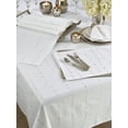 thumbnail image 6 of Fennco Styles Modern Silver Embroidery 100% Cotton Table Linen, 6 of 8
