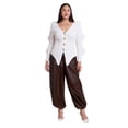 thumbnail image 3 of ELOQUII Women's Plus Size Rounded Sleeve Cardigan, 3 of 4