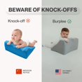 thumbnail image 3 of Burplee 4-in-1 Baby Support Cushion for Newborns and Infants,Tummy Development,Gas Relief Assistance & Easy Burping | Firm Memory Foam,Washable Cover | Comfortable Positioning for Babies 0 - 9 Months, 3 of 8
