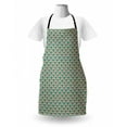 thumbnail image 3 of Fish Scale Apron, Abstract Mosaic Grid with Geometric Curves Simplistic, Unisex Kitchen Bib with Adjustable Neck for Cooking Gardening, Adult Size, Pale Green Turquoise, by Ambesonne, 3 of 4