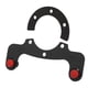 thumbnail image 2 of Botón de bocina del volante, bocina externa de fibra de carbono Botón de bocina de fibra de carbono Accesorio modificado para automóvil Aspecto llamativo, 2 of 8