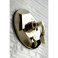 thumbnail image 2 of Kingston Brass KB46320DFL Tub and Shower Faucet, Polished Brass, 2 of 4