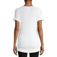 thumbnail image 3 of Time and True Women's Maternity Short Sleeve V-Neck T-Shirt, 3 of 6