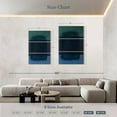 thumbnail image 4 of Elephant Stock Remembering Rothko Ii Wall Art - Vertical Multi Panel Canvas - Living Room Wall Decor - Abstract Multi Panel - Blue And Teal Decor By Rob Delamater - 42" x 65", 4 of 8